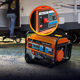 Extralink EX.30363 motor-generator 2800 W 15 L Naturgas, Flydende petroliumsgas (LPG), Benzin Sort, Orange