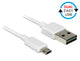 DeLOCK 84806 USB-kabel USB 2.0 0,5 m USB A Micro-USB B 0,48 Gbit/sek. Hvid