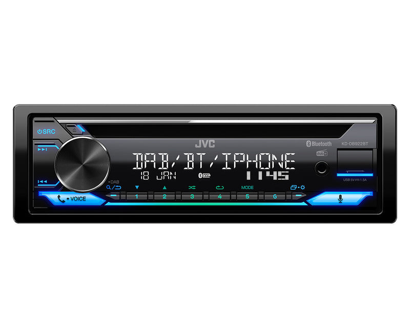 JVC KD-DB922BT Sort 200 W Bluetooth