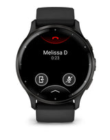 Garmin Venu 3 3,56 cm (1.4") AMOLED 45 mm Digital 454 x 454 pixel Berøringsskærm Sort Wi-Fi GPS (satellit)