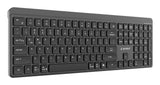 Gembird KB-WPS-03 tastatur Kontor RF trådløs + Bluetooth QWERTY US International Sort