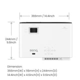 BenQ X500i Projektor med kort projiceringsafstand 2200 ANSI lumens DLP UHD 4K (3840x2160) Sort, Hvid