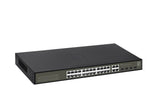 LevelOne GES-2128 netværksswitch Administreret L2 Gigabit Ethernet (10/100/1000) Sort