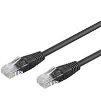Goobay CAT 6-1500 UTP Black 15m netværkskabel Sort