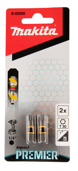 Makita E-03230 skruetrækker bit 2 stk