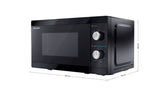 Sharp YC-MS01E-B mikrobølgeovn Sort Solo mikroovn Bordplade 20 L 800 W