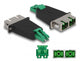 DeLOCK 87946 fiber adapter LC/SC 1 stk Sort, Grøn