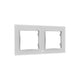 Shelly Wall Frame 2 10 x 80 mm Rektandel Hvid Plast