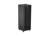 Lanberg FF01-8847-23BL stativ 47U Fritstående reol Sort