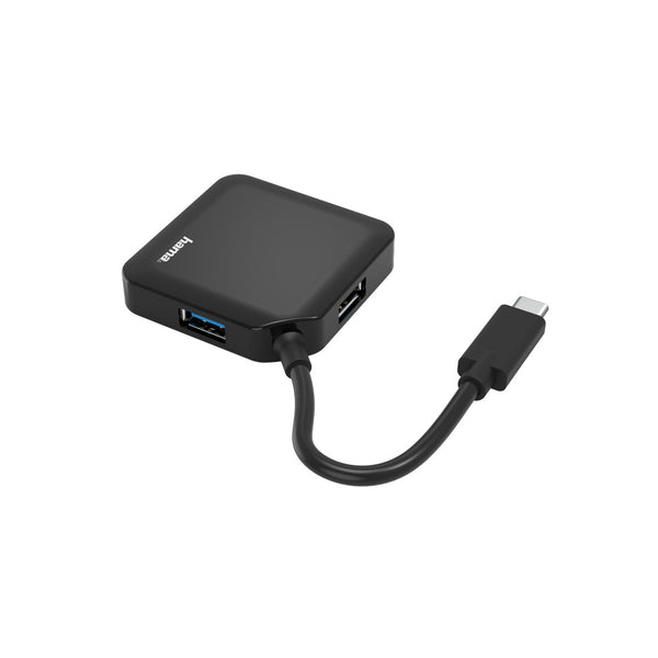 Hama 00200112 interface hub USB 3.2 Gen 1 (3.1 Gen 1) Type-C 5000 Mbit/s Sort