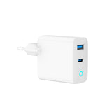 Gembird TA-UC-PDQC65L-W-01 oplader til mobil enhed Universel Hvid Vekselstrøm Hurtig opladning Indendørs