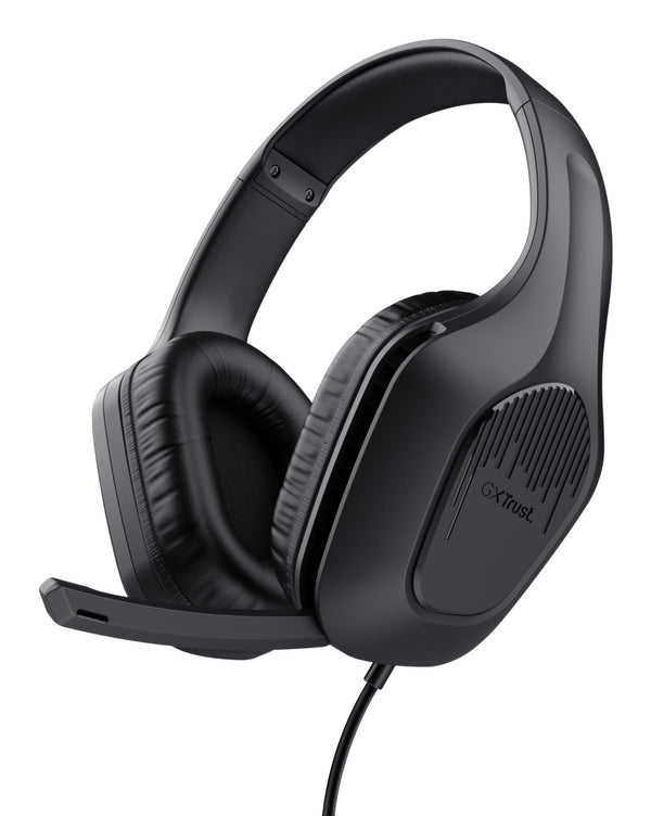 Trust GXT 415 Zirox Headset Ledningsført Spil Sort