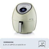 Ariete 4618/02 Enkelt 7 L Enkeltstående 1800 W Varmluftsteger Beige