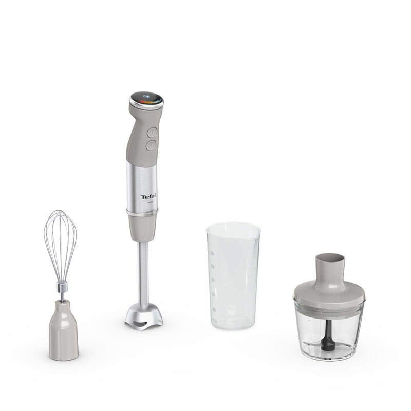 Tefal Quickchef+ HB673B30 blender Nedsænkning blender 1000 W Grå, Rustfrit stål