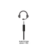 Gembird GHS-05-B hovedtelefoner/headset Ledningsført Spil Sort, Blå