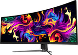 MSI MPG 491CQP QD-OLED computerskærm 124,5 cm (49") 5120 x 1440 pixel Dual WQHD Sort