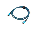 Lanberg CA-CMCM-44CU-0005-BK USB-kabel USB4 Gen 2x2 0,5 m USB C 40 Gbit/sek. 240 W Sort, Blå