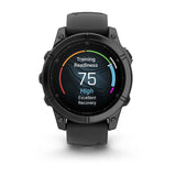 Garmin Fenix E 3,3 cm (1.3") AMOLED 47 mm Digital 416 x 416 pixel Berøringsskærm Sort Wi-Fi GPS (satellit)