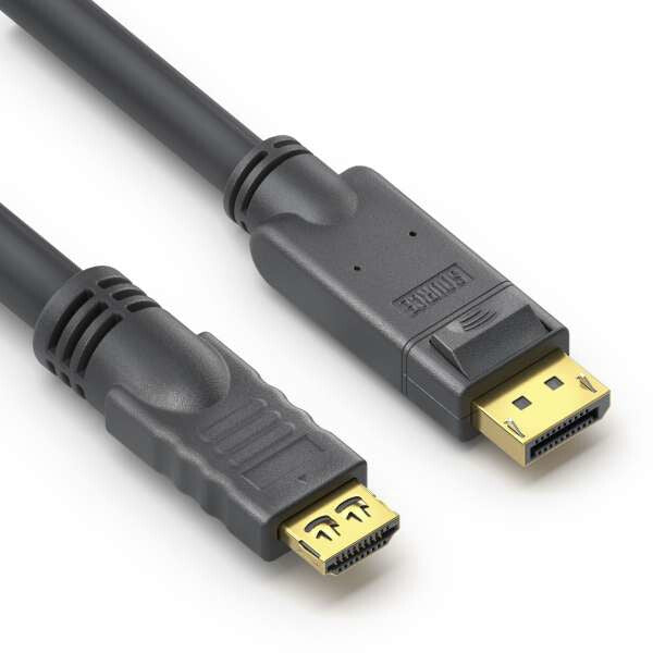 PureLink PI5110-100 videokabel adapter 10 m DisplayPort HDMI Sort