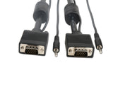 Prokord VGA-VGA 0029 videokabel adapter 5 m VGA (D-Sub) + 3.5mm Sort