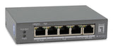 LevelOne GEP-0531 netværksswitch Ikke administreret L2 Gigabit Ethernet (10/100/1000) Strøm over Ethernet (PoE) Bord-/vægmontering Grå