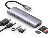 Ugreen 20956A interface hub USB Type-C 5000 Mbit/s Sølv