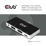 CLUB3D CSV-1591 dockingstation Docking USB 3.2 Gen 1 (3.1 Gen 1) Type-C Sort, Krom