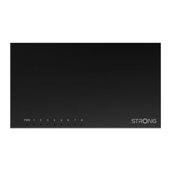 Strong SW8000M netværksswitch Gigabit Ethernet (10/100/1000) Sort