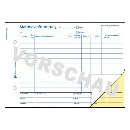 Avery 1110 administrationsbog Blå, Hvid