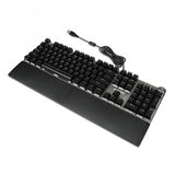 iBox AURORA K-4 tastatur Spil USB QWERTY Sort, Sølv