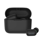 Savio TWS-09 hovedtelefoner/headset True Wireless Stereo (TWS) I ørerne Opkald/musik Bluetooth Sort
