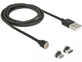 DeLOCK 85723 USB-kabel USB 2.0 1,1 m USB A USB C/Micro-USB B 0,48 Gbit/sek. Sort