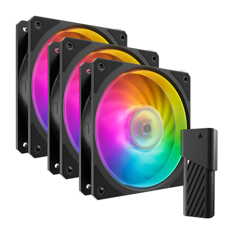 Cooler Master MFZ-M2DN-243P2-R1 Computerkølesystem Computerkabinet Luftkøler 12 cm Sort 3 stk