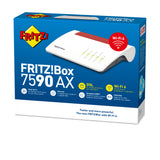 Box FRITZ! 7590 AX trådløs router Gigabit Ethernet Dual-band (2,4 GHz / 5 GHz) Hvid