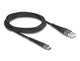 DeLOCK 81122 USB-kabel USB 2.0 2 m USB A USB C 0,48 Gbit/sek. 60 W Sort