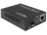 DeLOCK 86180 netværksomformer til medie 1000 Mbit/s Sort