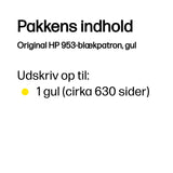 HP Original 953-blækpatron, gul