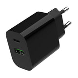 Gembird TA-UC-PDQC20-01-BK oplader til mobil enhed Universel Sort Vekselstrøm Hurtig opladning Indendørs