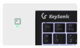 KeySonic KSK-3211ELU (DE) tastatur Hjem USB QWERTZ Tysk Sort