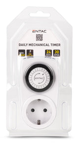 Entac EMT24-1E strømstik adapter Hvid, Sort
