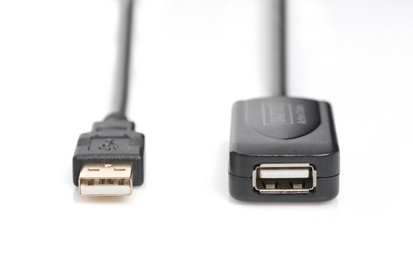 Digitus DA-70130-4 USB-kabel USB 2.0 5 m USB A 0,48 Gbit/sek. Sort