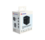 Verbatim 49544 strømstik adapter Universel Sort