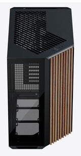 APNX V1-W-BK-v1 Midi Tower Sort, Træ