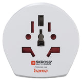 Hama World Travel Pro Light USB strømstik adapter Universel Hvid
