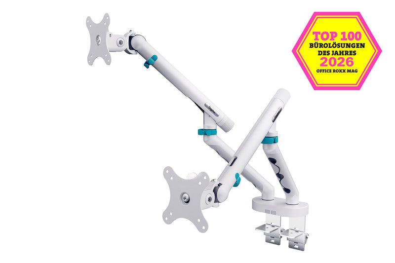 Digitus DA-90472 skærmbeslag og -stativer 88,9 cm (35") Skrivebord Hvid