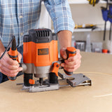 Black & Decker KW1200E-QS router og overfræser Sort, Orange 28000 rpm 1200 W