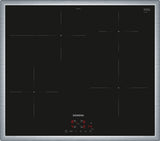Siemens iQ300 EH645BFB6E kogeplade Sort, Rustfrit stål Indbygget 60 cm Zone induktionskogeplade 4 zone(s)