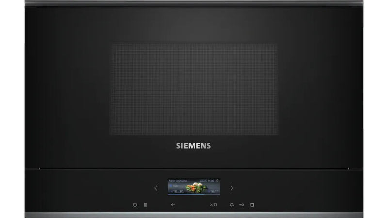 Siemens iQ700 BE732R1B1 mikrobølgeovn Sort Kombination mikroovn Indbygget 21 L 900 W