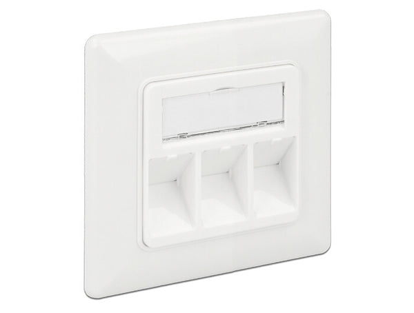 DeLOCK 86194 stikkontakt RJ-45 Sølv, Hvid