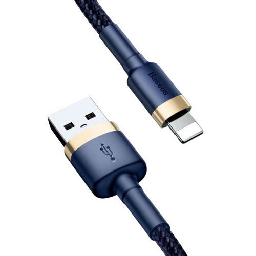 Baseus CALKLF-BV3 kabel til mobiltelefon Blå, Guld 1 m USB A Lightning
